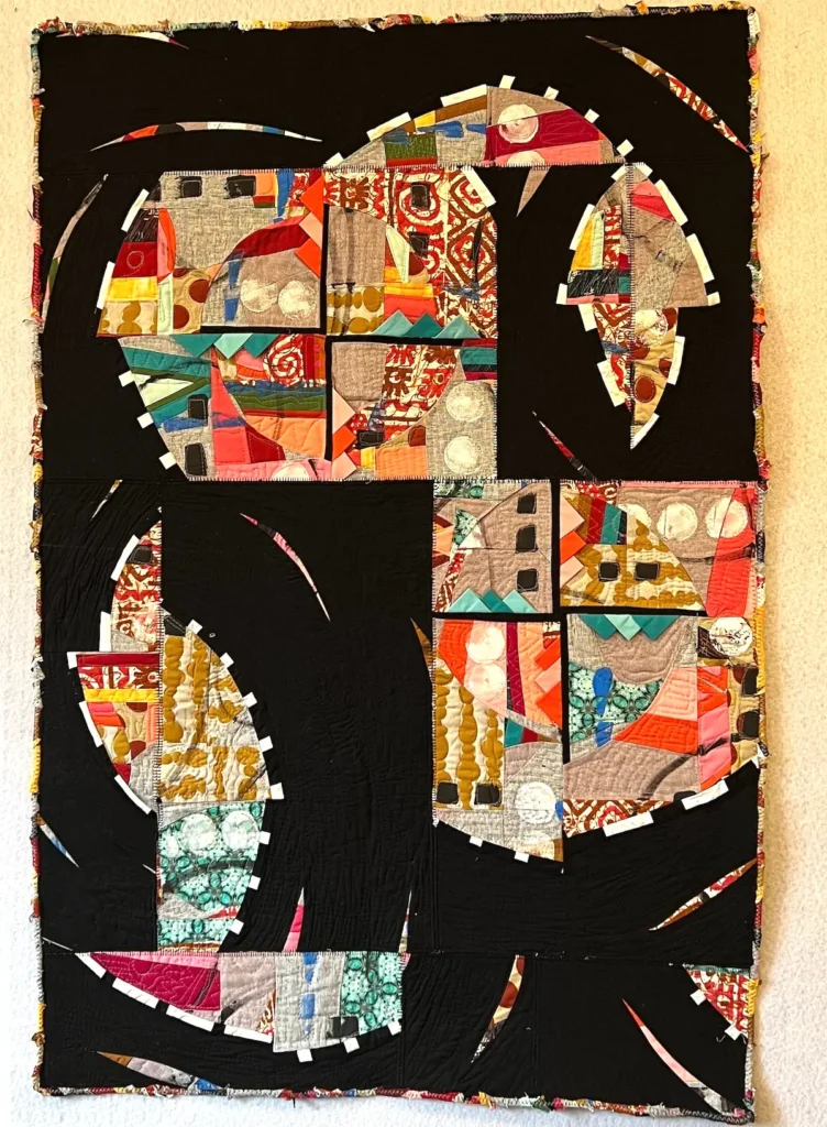 Art quilt used to make a quilt coat