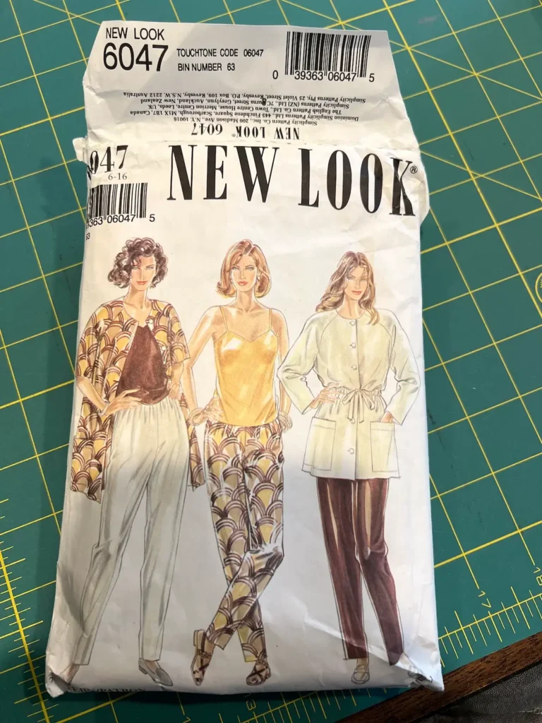 New Look Pattern used for a quilt coat