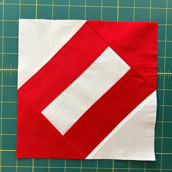 Finished cracker quilt block