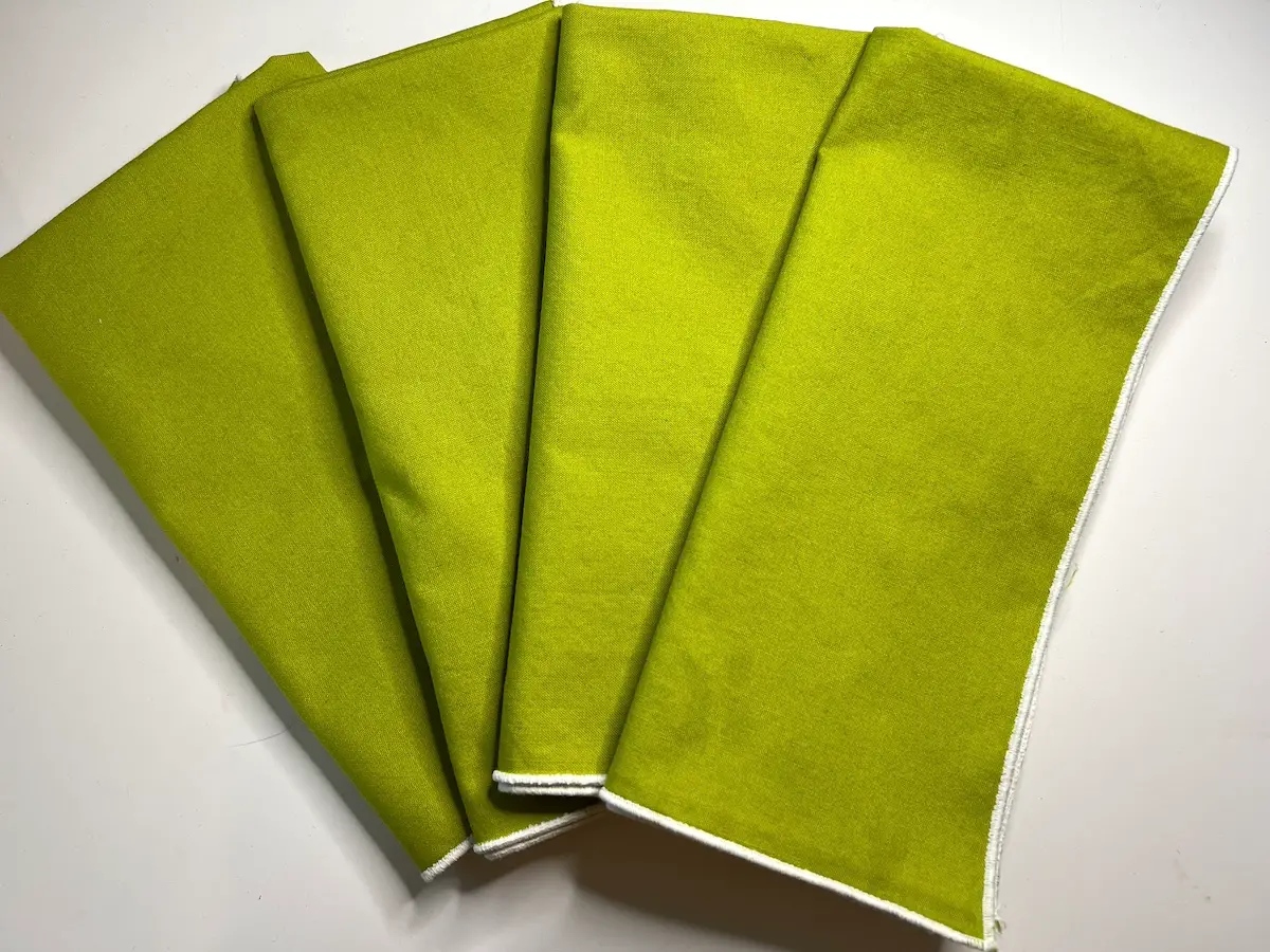 How to Make Cloth Napkins with a Serger (Easy Rolled Hem Tutorial)