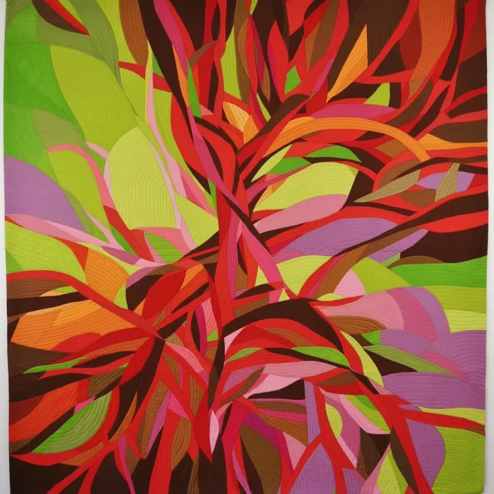 Until It Becomes Something fiber art by Emilie Trahan