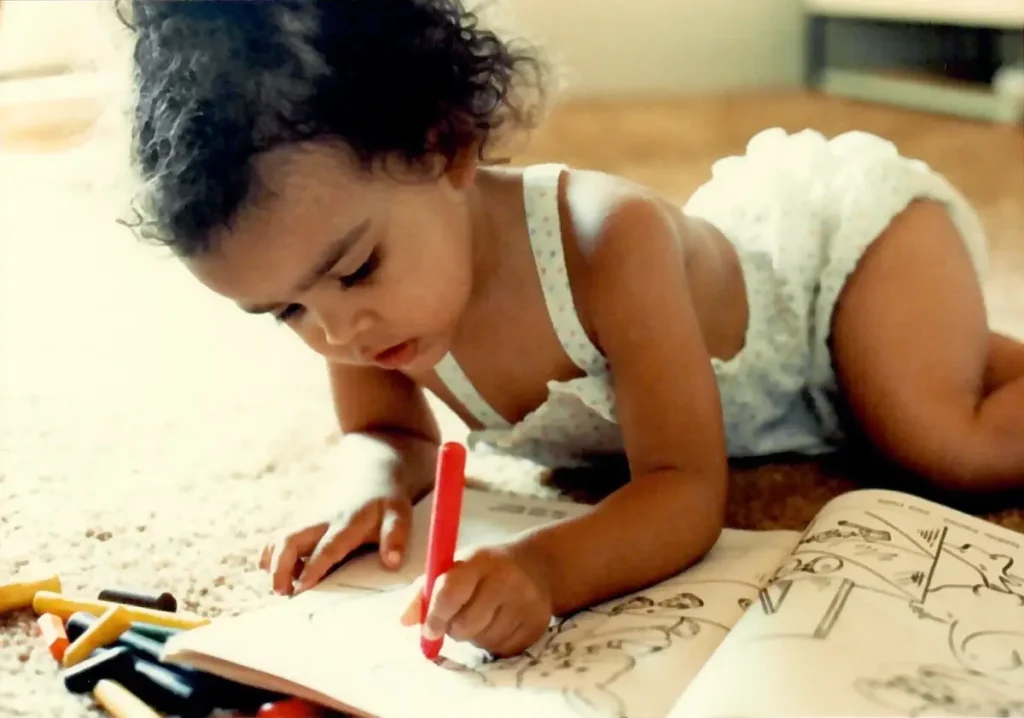 Cassandra Diaz as a kid