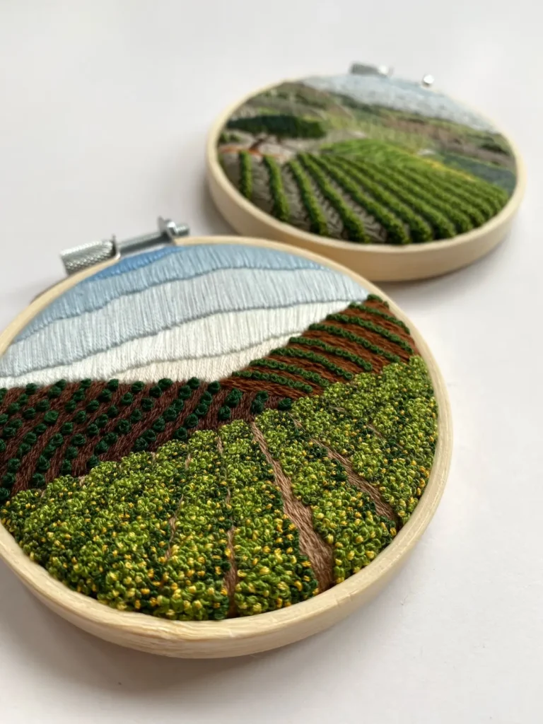 Early embroidery work by Cassandra Diaz