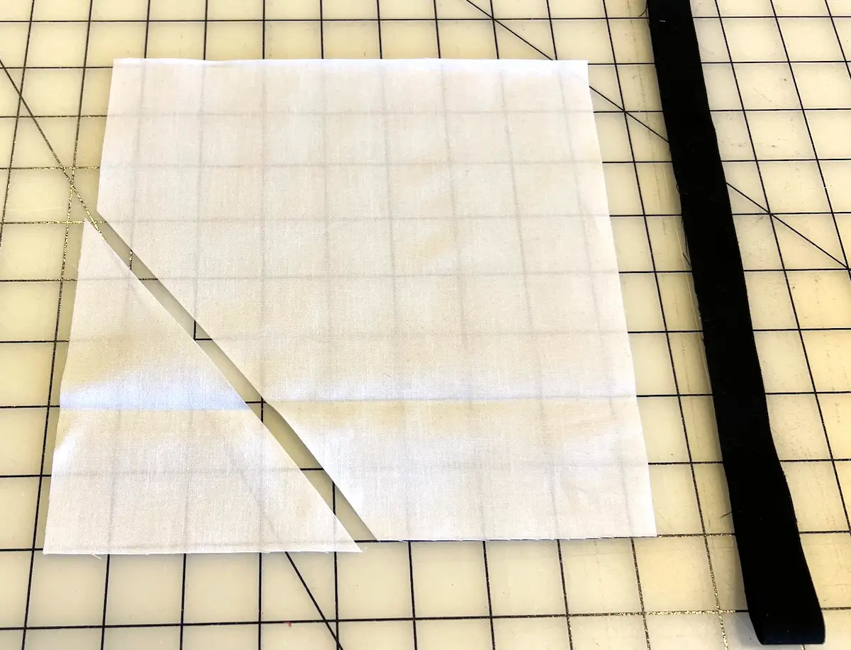 for fine line piecing start by cutting into your fabric and have a strip ready to insert