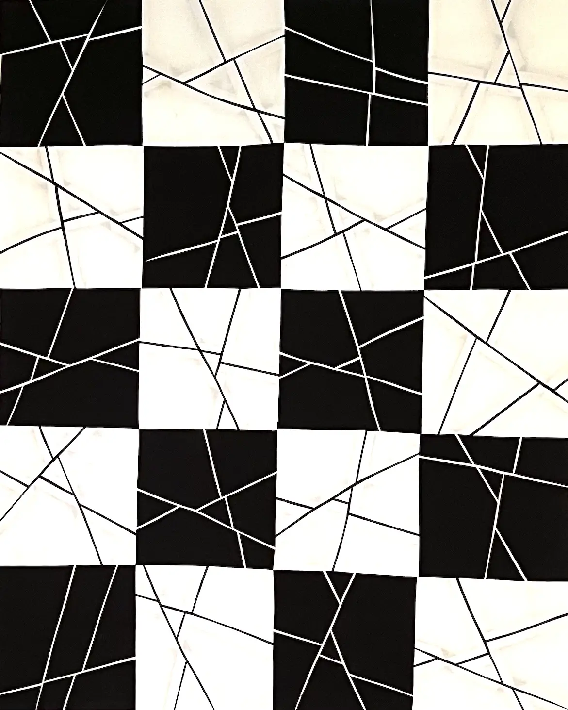 Fine line piecing in quilting finished top