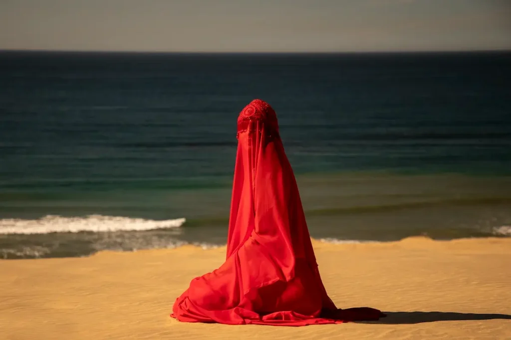 Rojo. Photography Braulio Lam. Model Coco Delgado, made by Isa Guadalupe