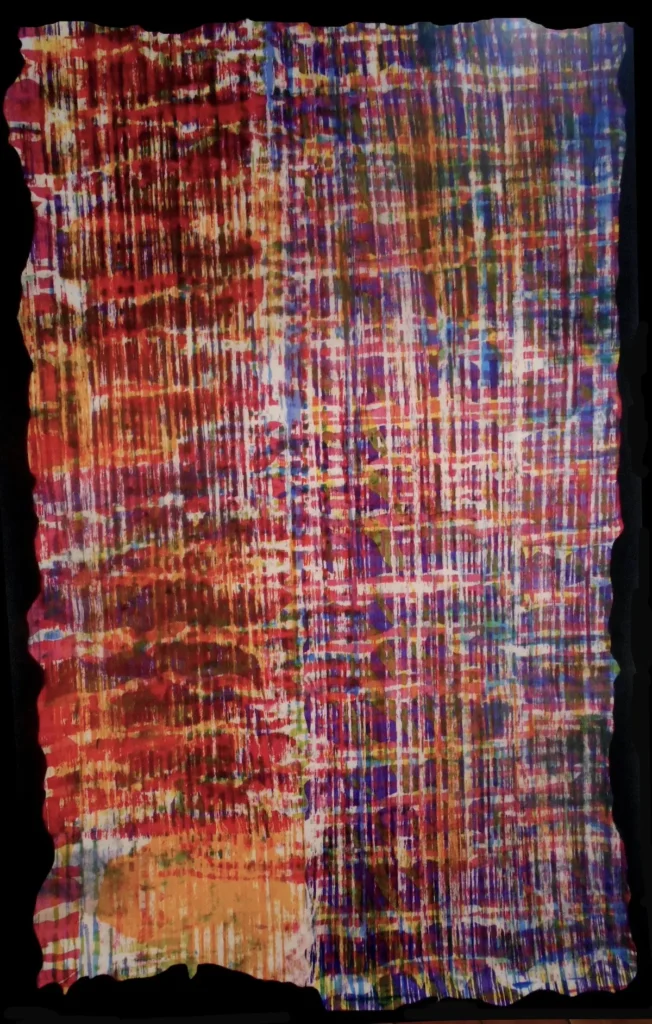 Last panel of My Tracks Lie Between the Warp by Yosi Anaya