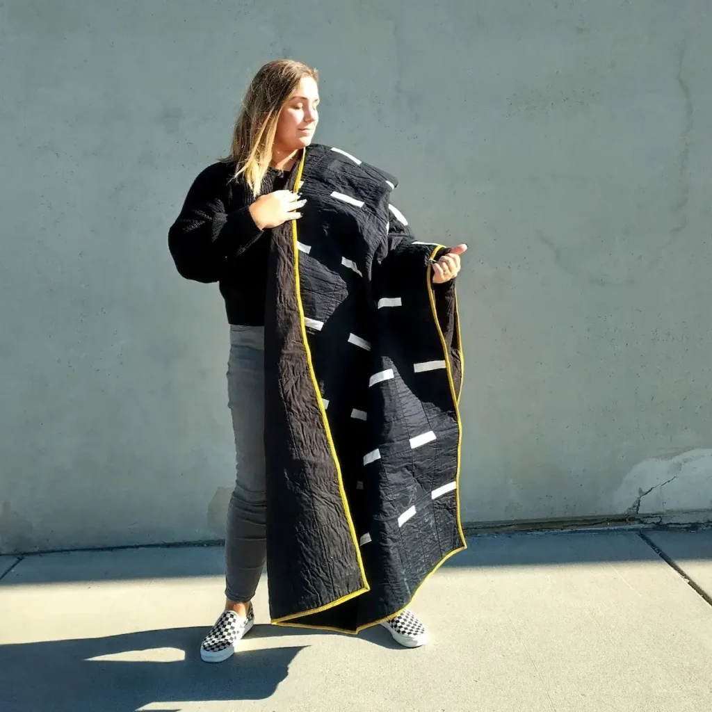 Black and white quilt by Ashelyn Downs