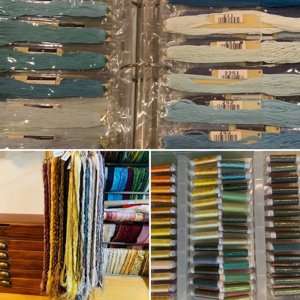 Threads organized by Jessica Devin