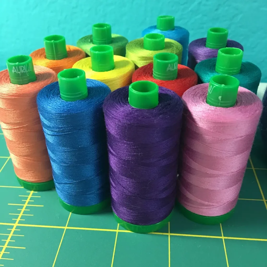 Aurifill 40 weight thread that Linda Sullivan uses