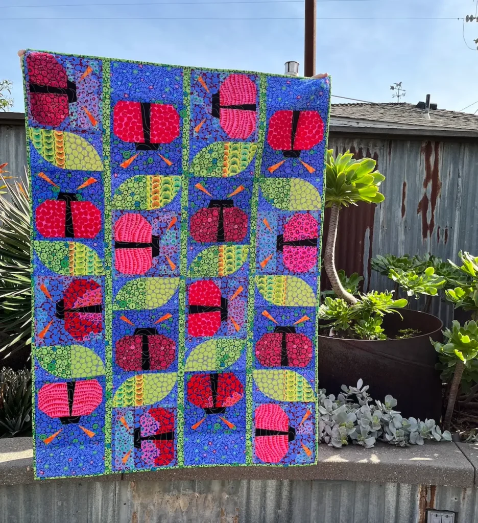Colourbugs quilt by Linda Sullivan