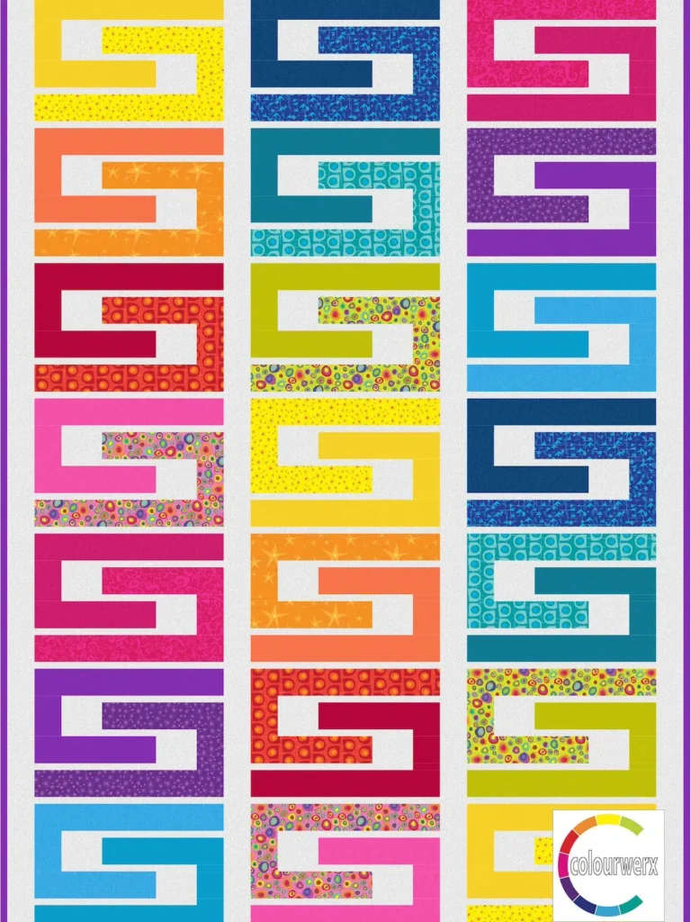 Colourmaze quilt by Linda Sullivan