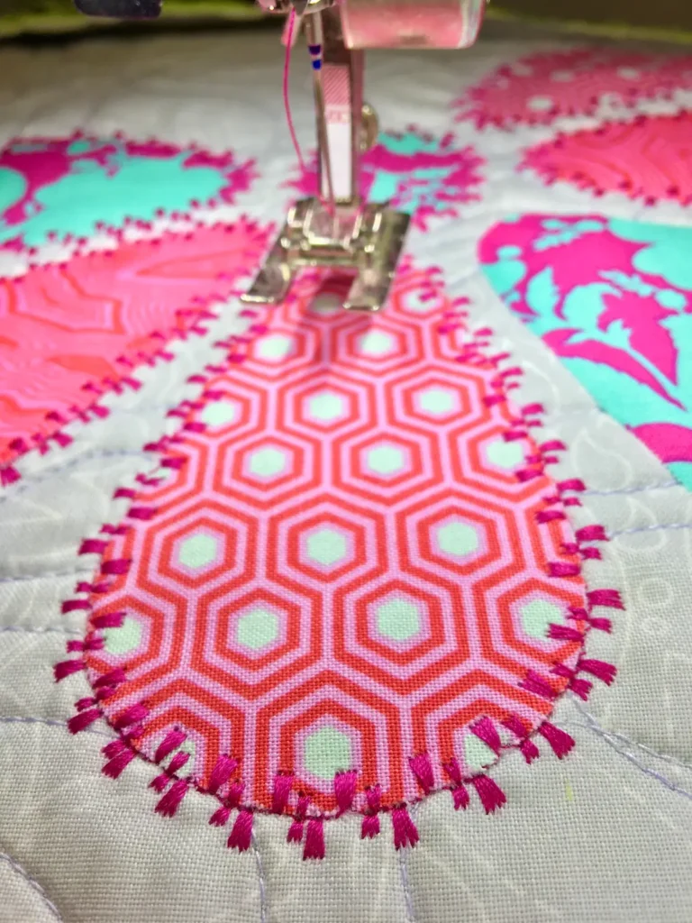 Decorative stitching by Linda Sullivan