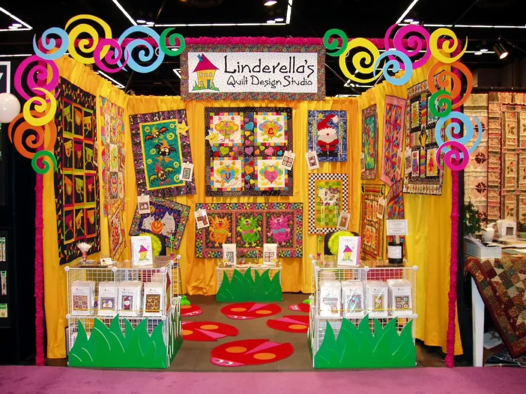 Linderella quilt market booth