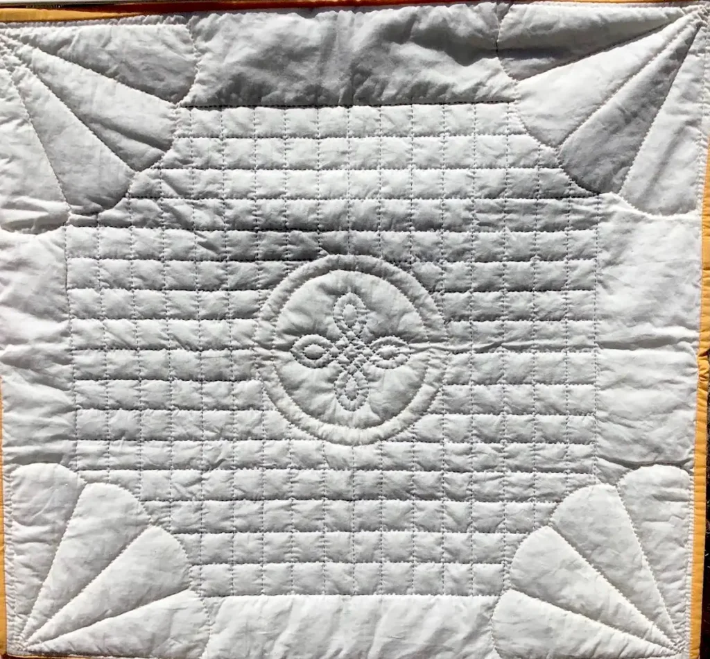 Sample for Beginning Hand Quilting Class by Pattie Klimek