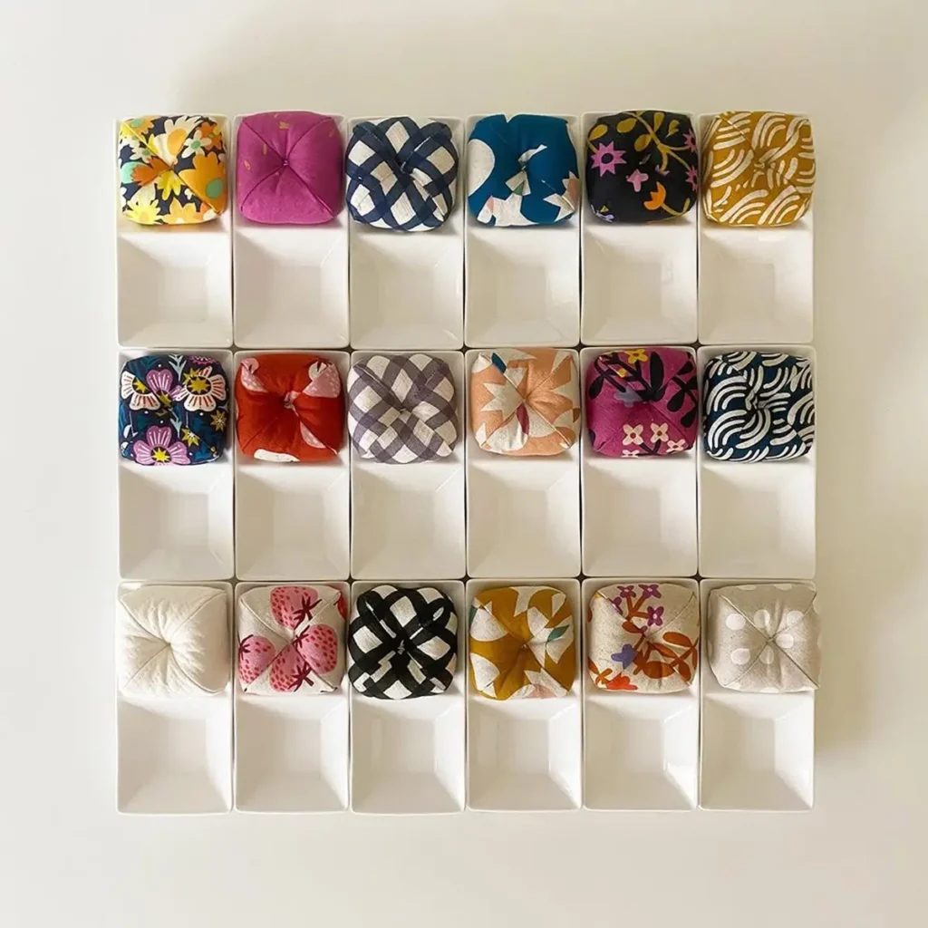 Pin cushions made by Rashida Coleman-Hale