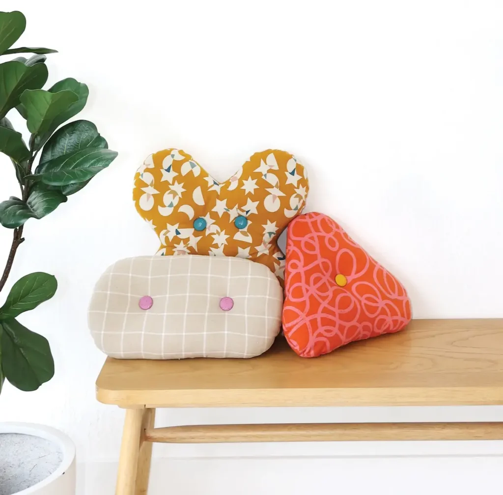 Pillows sewn by Rashida Coleman-Hale