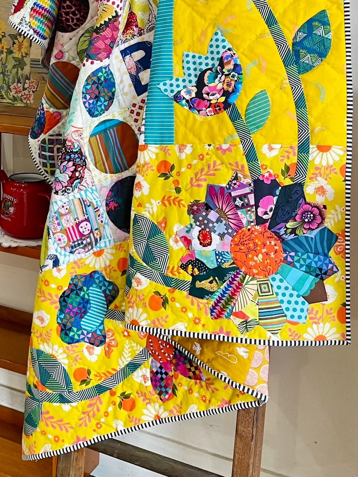 Detail on Barbie Mitchell HLV quilt