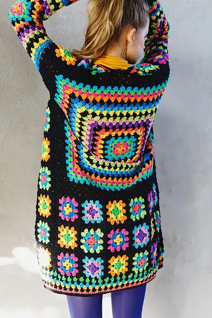 Kaleidoscope Cardigan designed by Cassie Ward