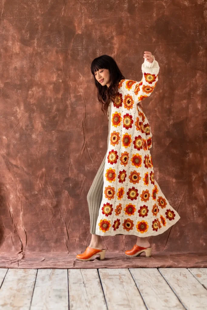 Midi crocheted sweater by Cassie Ward