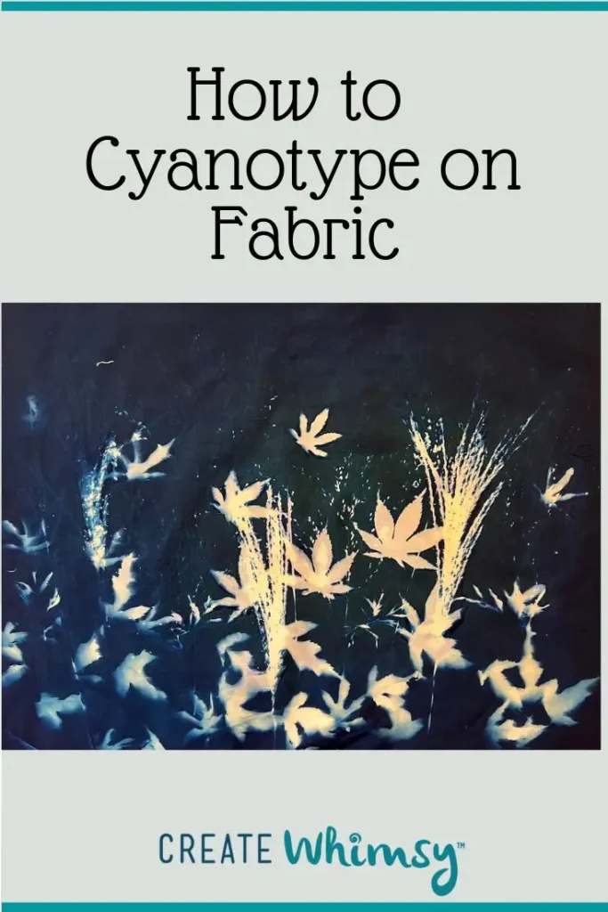 Cyanotype on fabric Pinterest image 2