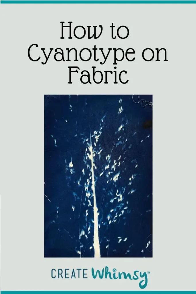 Cyanotype on fabric Pinterest image 3