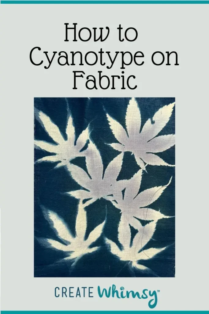 Cyanotype on fabric Pinterest image 5