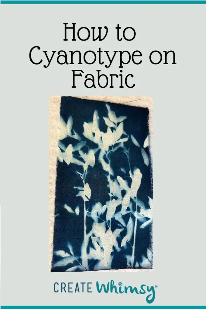 Cyanotype on fabric Pinterest image 6