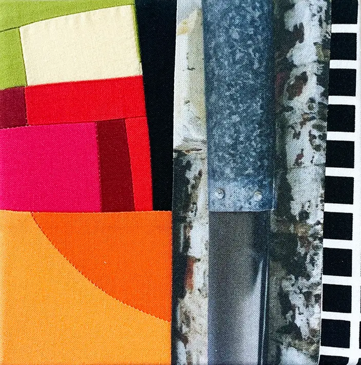 Fabric collage by Drew Steinbrecher