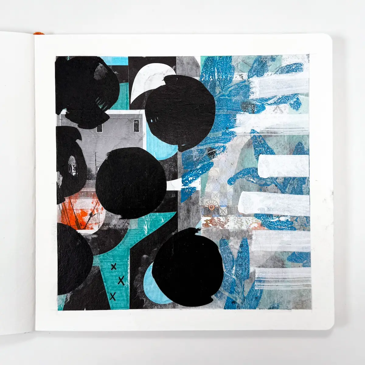 Drew Steinbrecher with blues and black and white