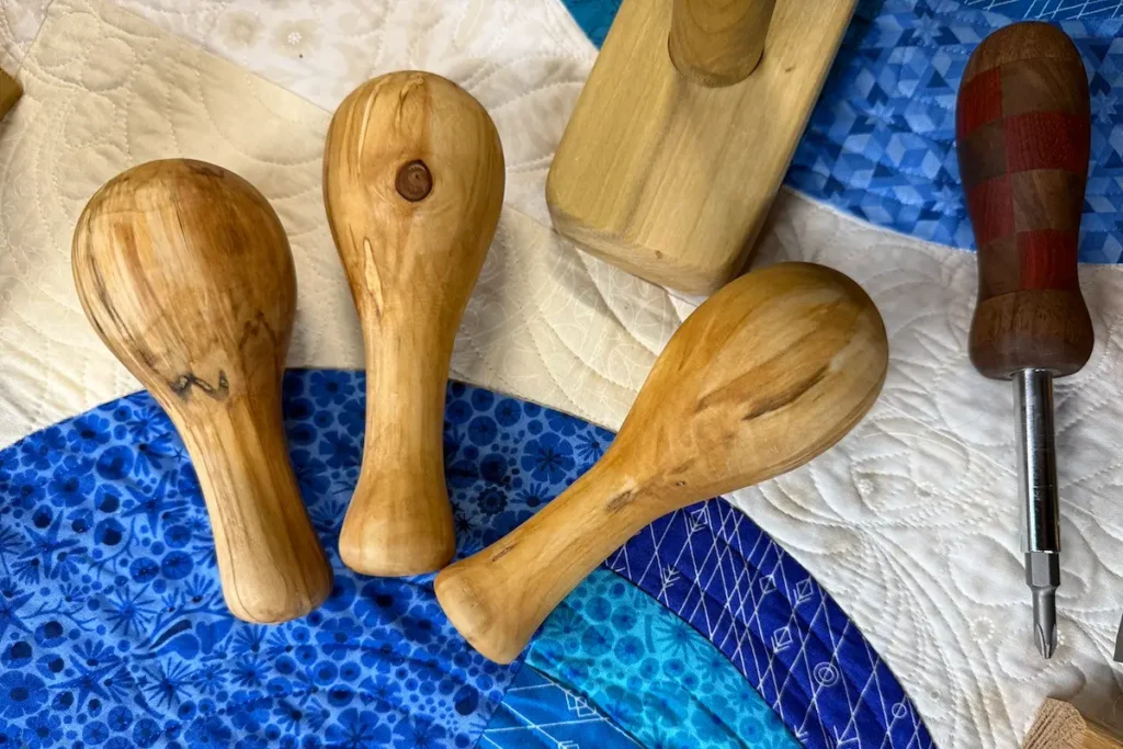 Darning eggs by Jessica Bobrowski and Michael Jacques