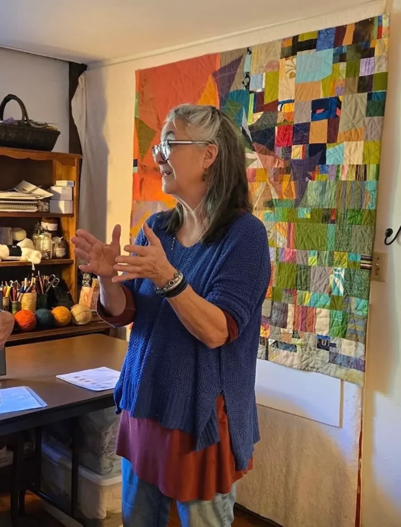 Kathy Ford in her studio