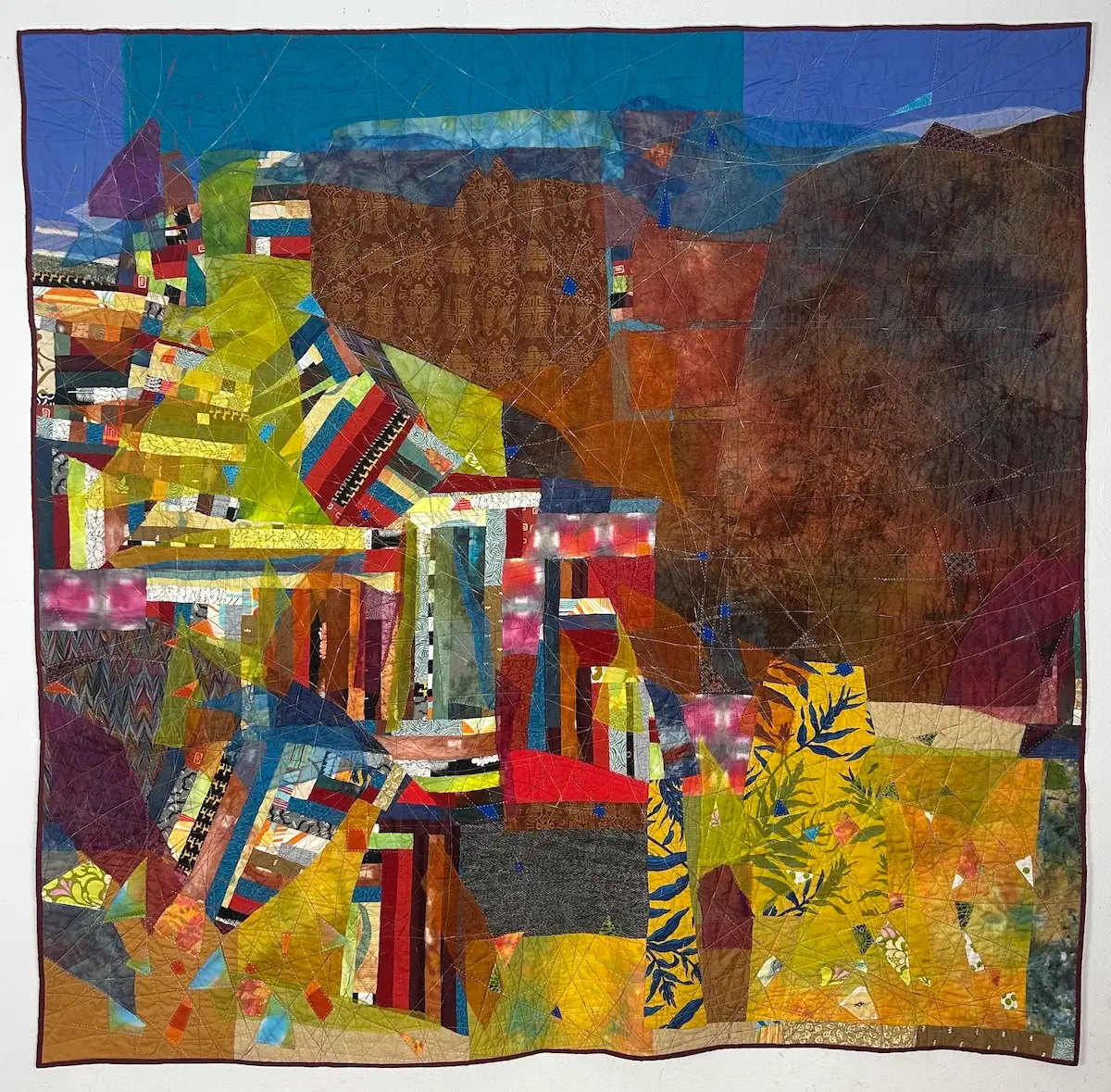 Summer Reading art quilt by Kathy Ford