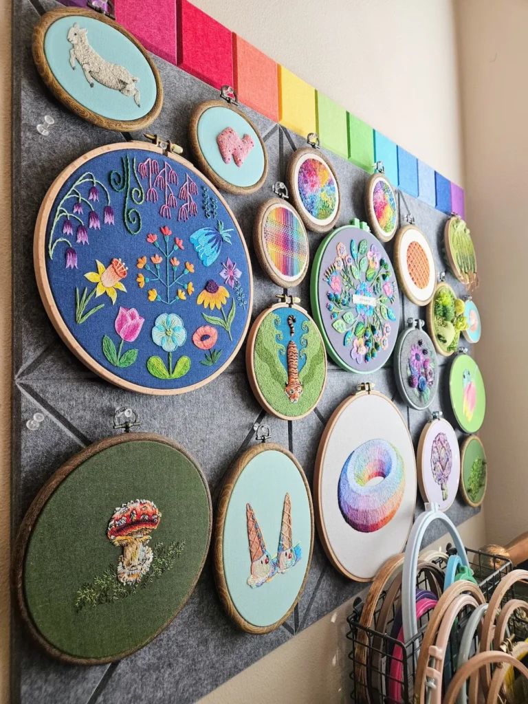 Laura McGarrity studio wall