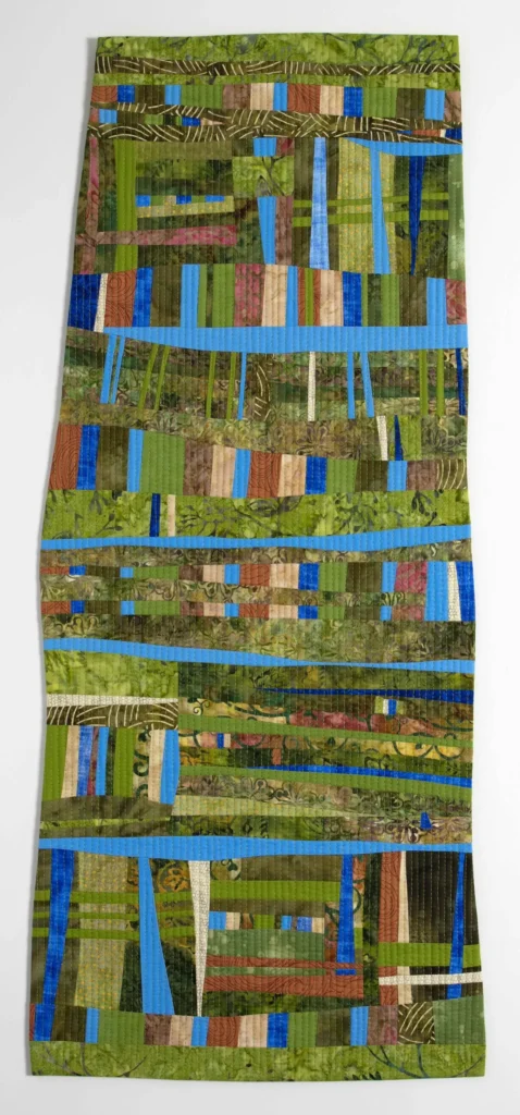 Aquifers fiber art by Lee McLean