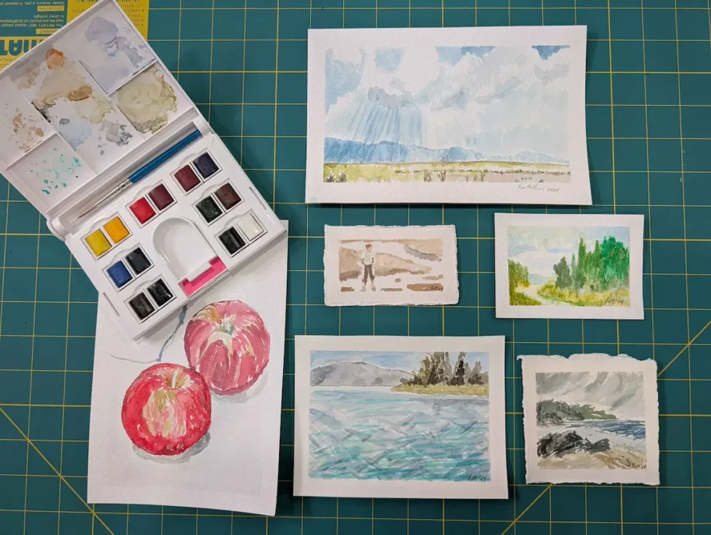 Lee McLean's first water color efforts