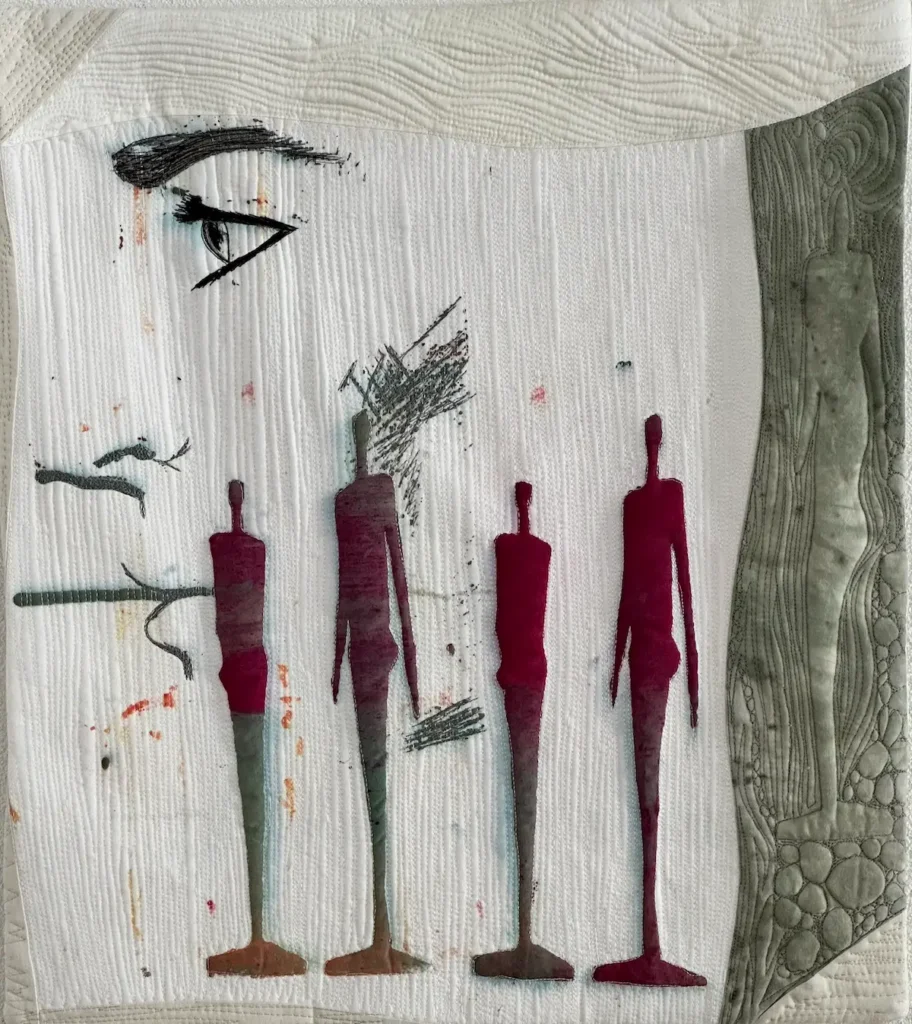 The WEF Extras #115 fiber art by Regula Affolter