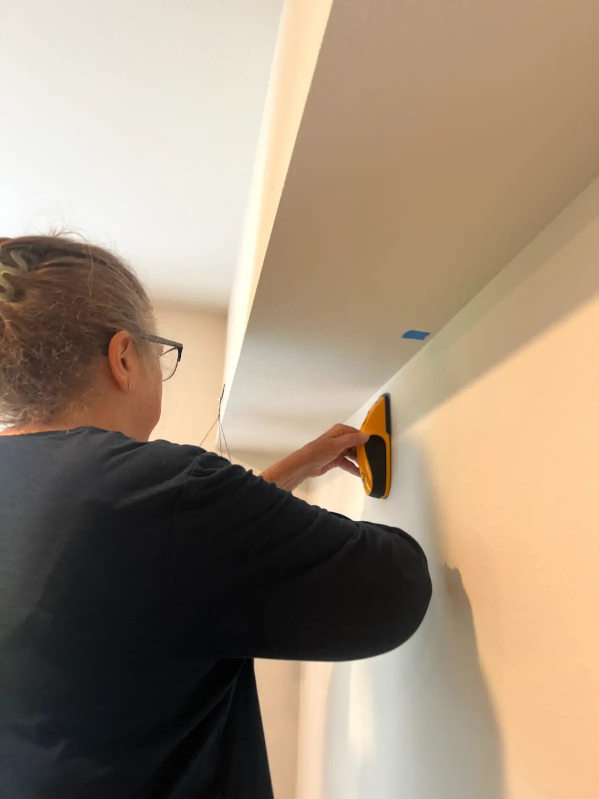 In search of the next stud for installing the design wall