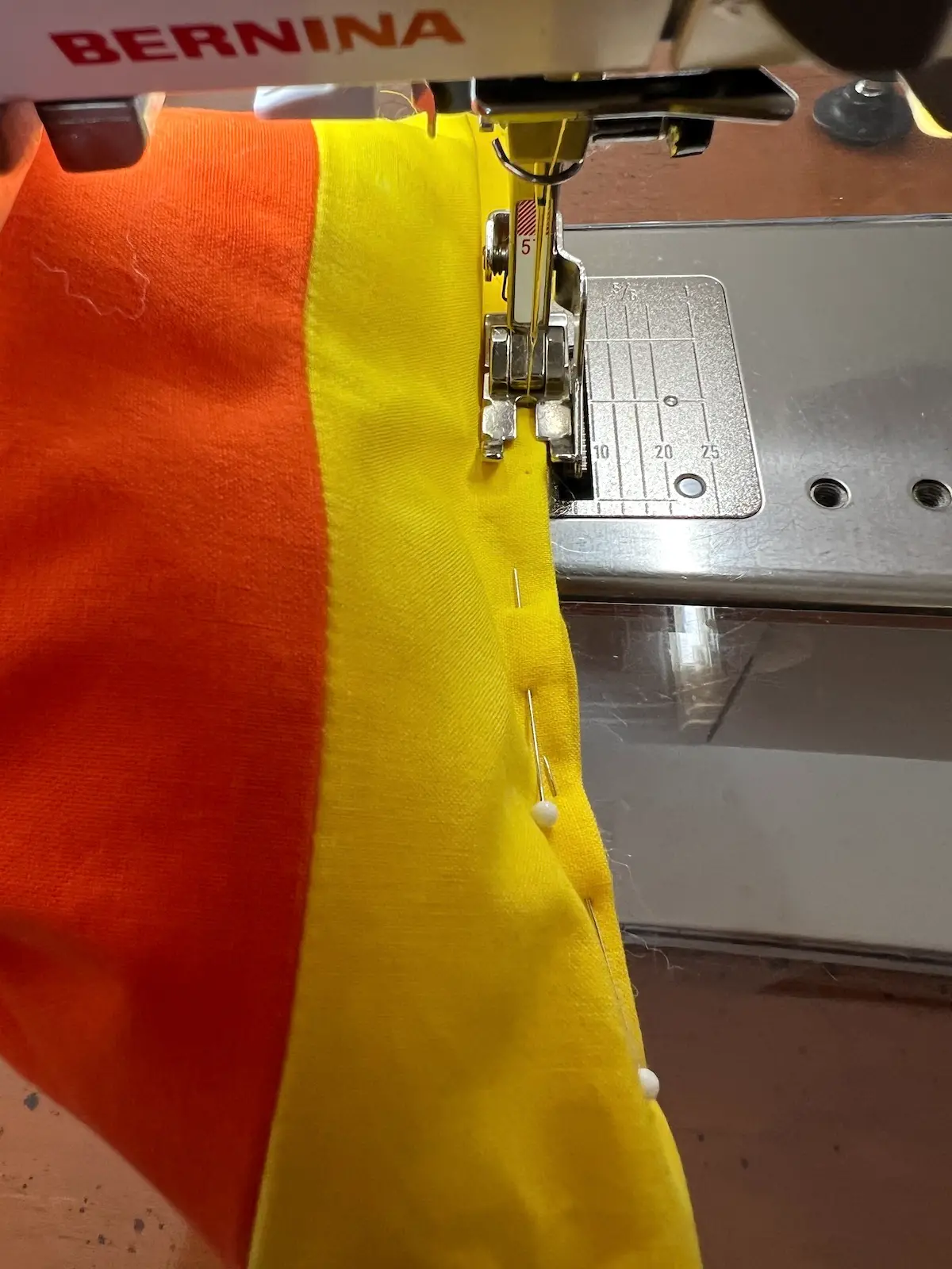 Sew the opening closed for the candy corn