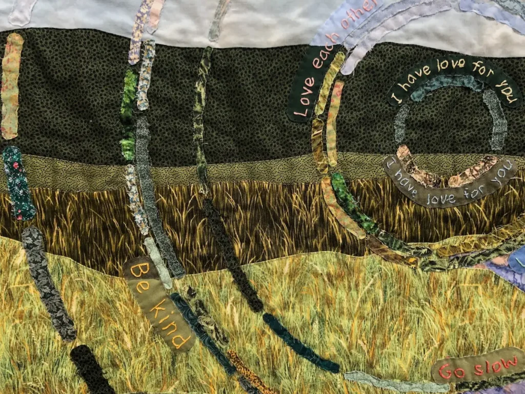 Detail of Gaia Speaks by Ann Wasserman