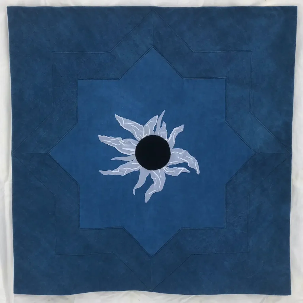 Totality fiber art by Ann Wasserman