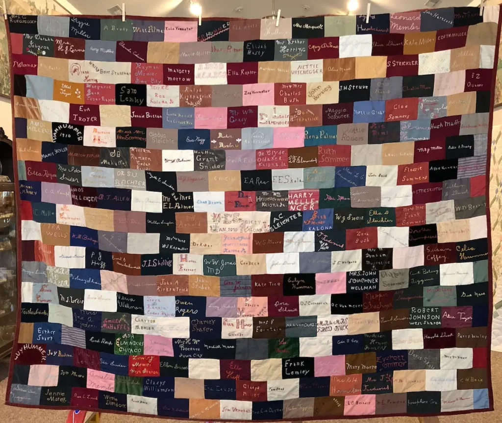 Wasserman family history n a signature quilt by Ann Wasserman