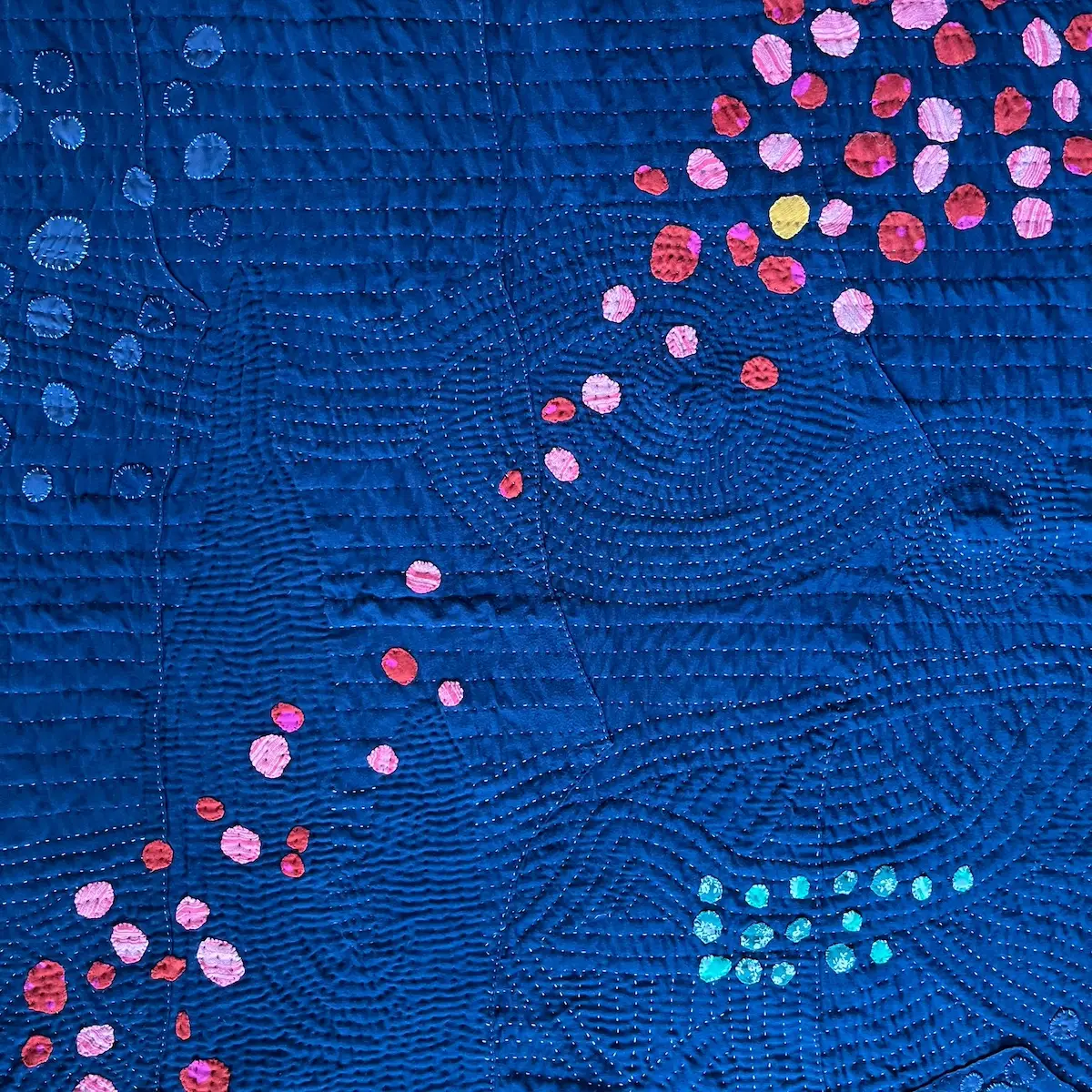 To Reach A Star fiber art by Claire Voelkel-Sedlmeir