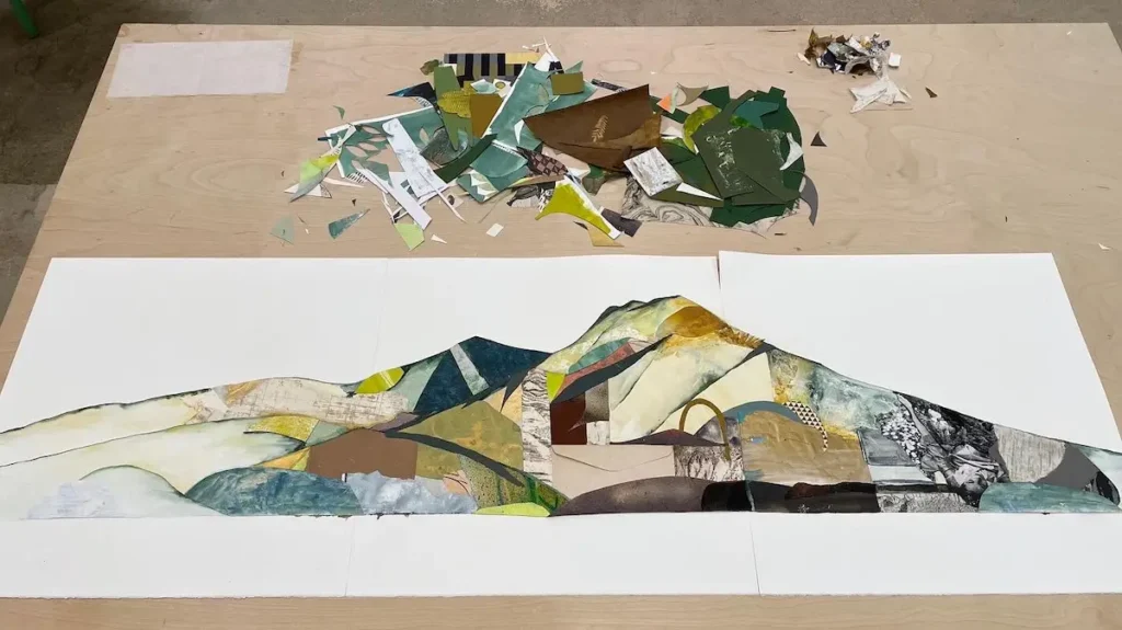 Mount Tam in progress by Erin McCluskey Wheeler