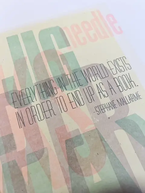 Jenn Graves print with a quote from Stephanie Mallarme