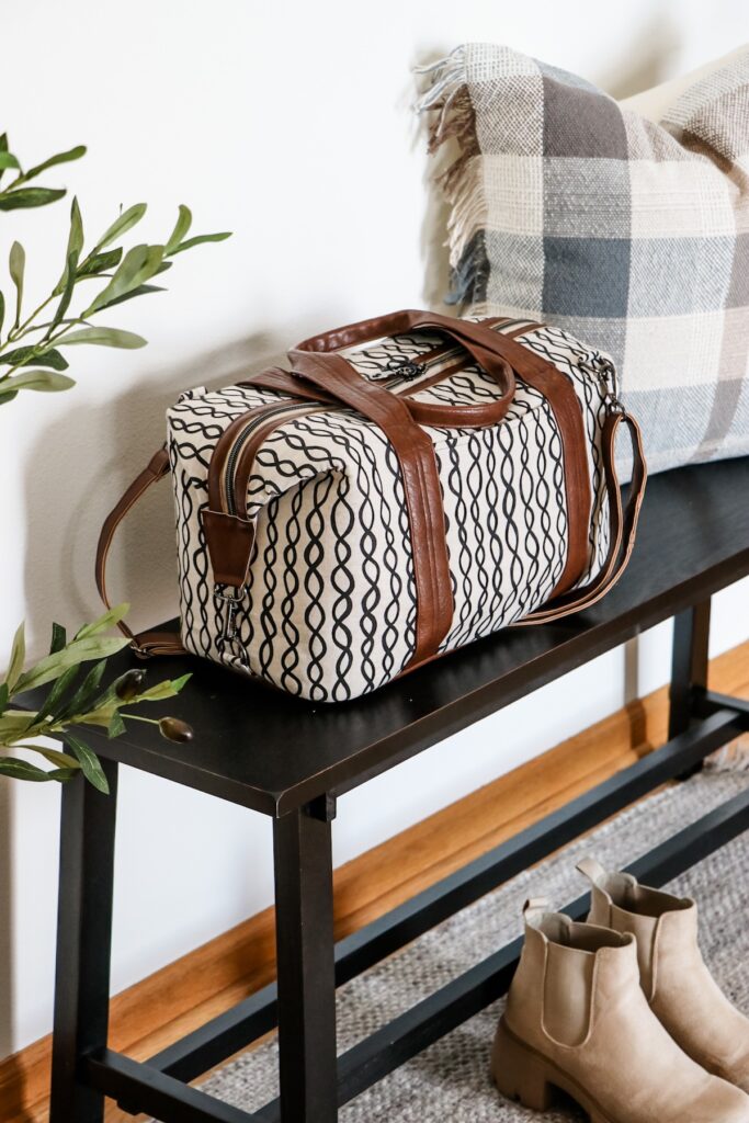 Duffel bag made by Jessica Barrera