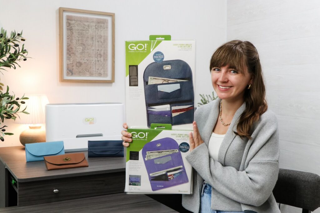 Go Lucky Penny Wallet Accuquilt design by Jessica Barrera