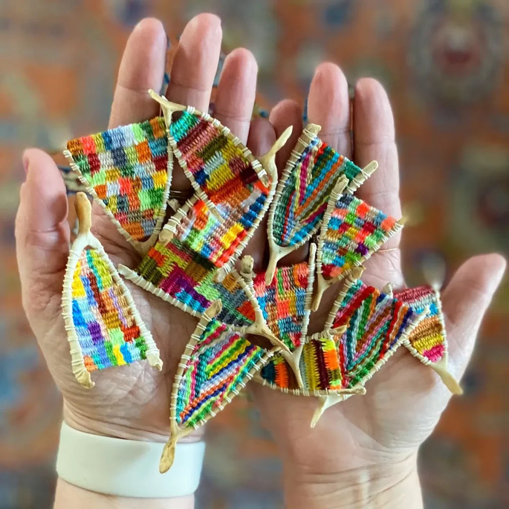 Woven wishbones by Kaci Smith