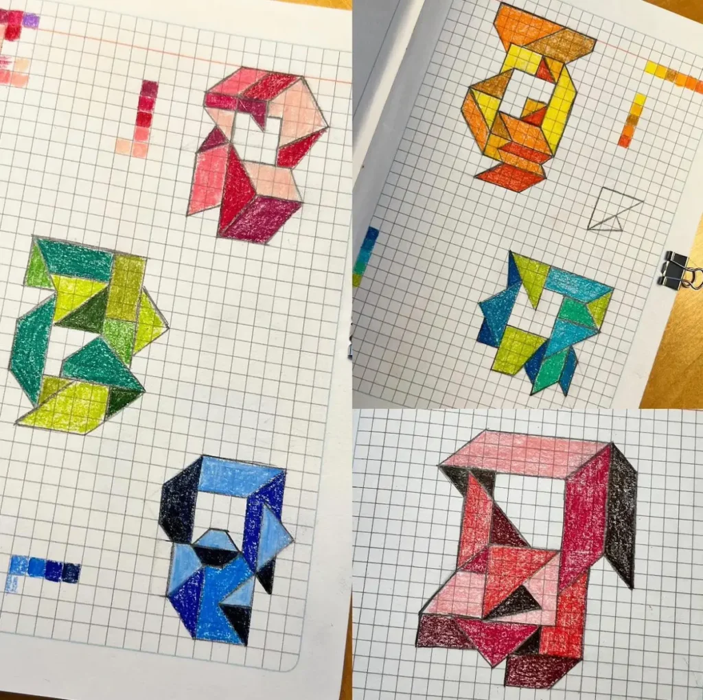 Preliminary Sketches for the Unfolding series designed by Lauri Jones