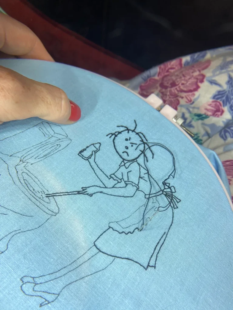 Mad Mom in progress by Maggy Rozycki Hiltner